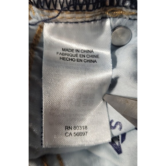 Lucky Brand Ava Jeans Womens 2/26R Blue Denim Mid Rise Skinny Button Fly Retro - Picture 11 of 14